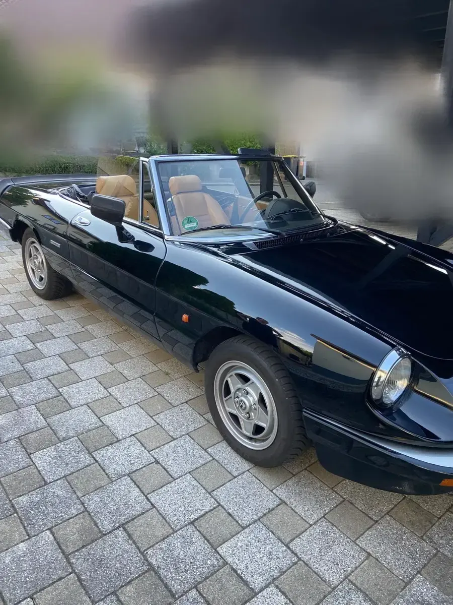 Gebraucht Alfa Romeo Spider 120 PS (88 kW) 1988 Schwarz Cabrio