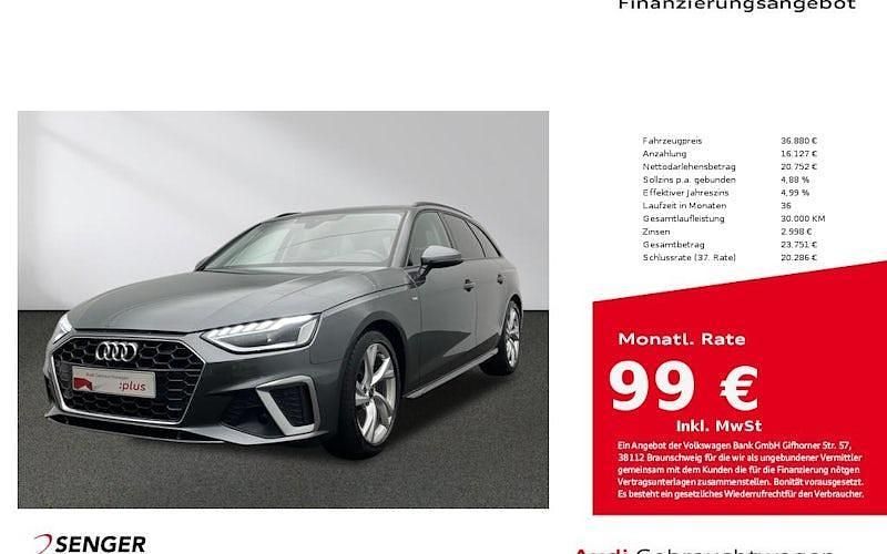 Daytonagrau perleffekt Gebraucht 2023 Audi A4 S-Line Kombi | 36.880 € (Teuer) - Bild 1/4