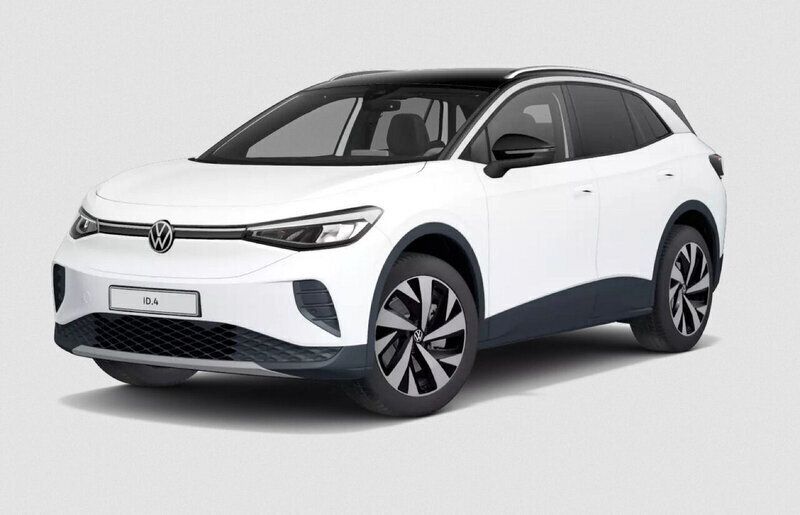 Gletscherweiß metallic schwarz (metallic) Gebraucht 2021 VW ID.4 Pro SUV | 26.900 € (Fairer Preis) - Bild 1/4