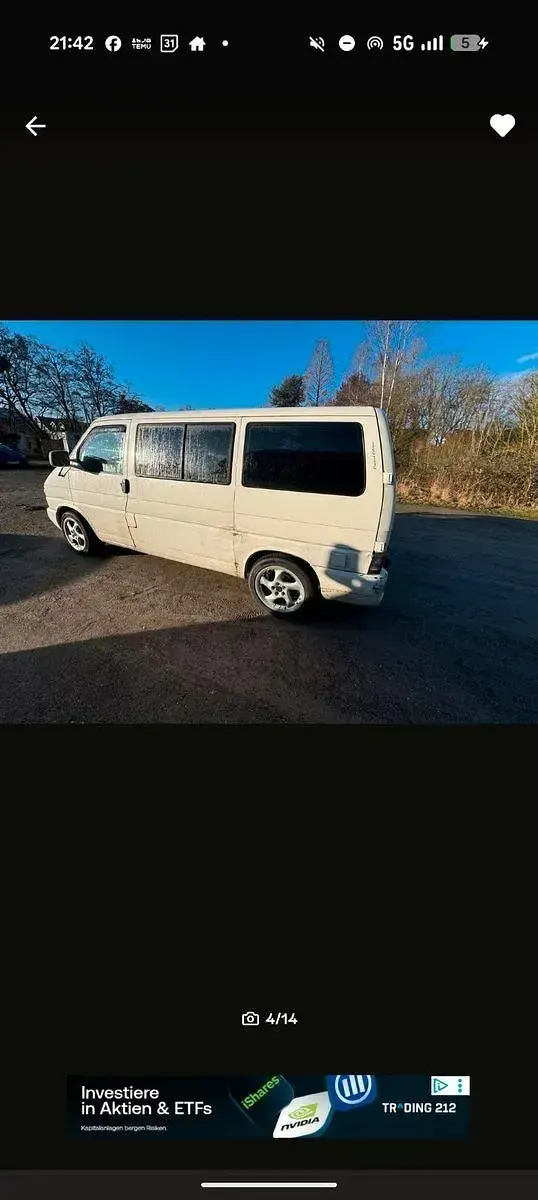 Gebraucht VW T4 102 PS (75 kW) 2002 Weiß Van