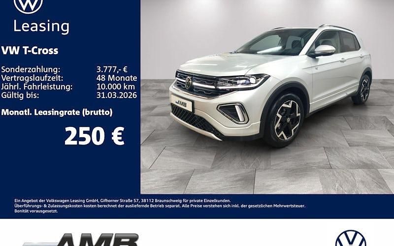Neu VW T-Cross Style 150 PS (110 kW) 2025 Rot (kings red metallic) SUV