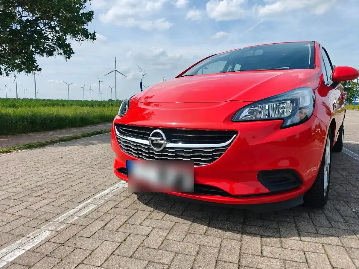 Używany Opel Corsa 90 KM (66 kW) 2016 Czerwony Hatchback