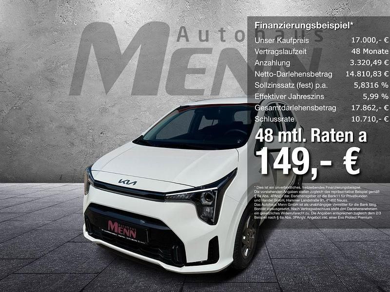 Neu Kia Picanto Vision 63 PS (46 kW) 2025 Weiß Kleinwagen