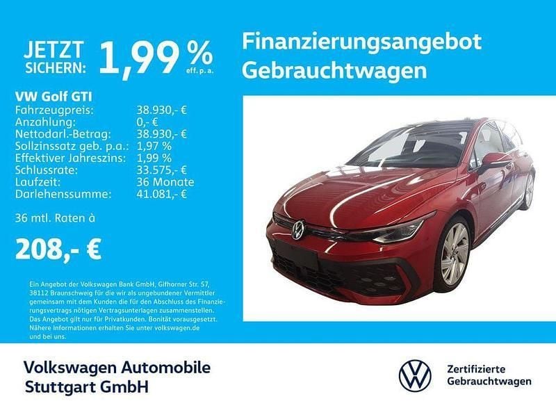 Rot Gebraucht 2024 VW Golf VIII GTI Limousine | 38.930 € (Fairer Preis) - Bild 1/4