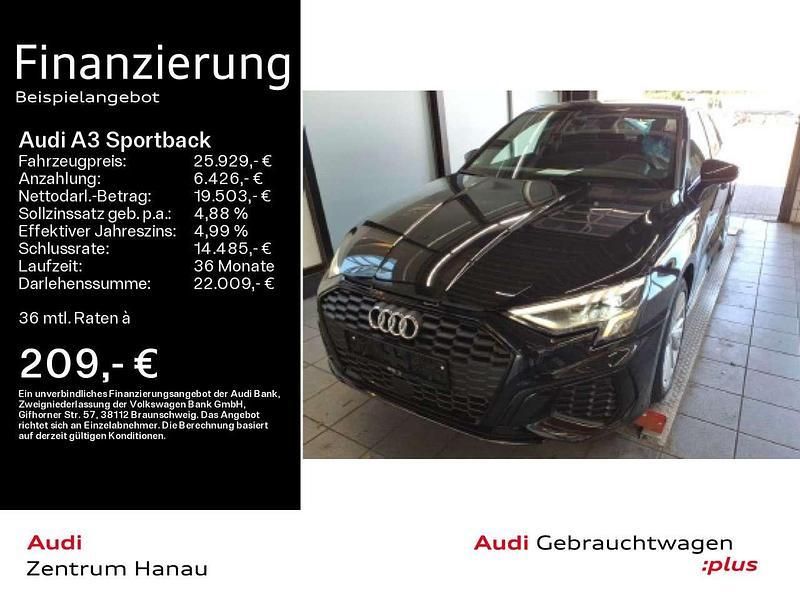 Mythosschwarz metallic Gebraucht 2022 Audi A3 e-tron S-Line Kleinwagen | 25.929 € (Guter Preis) - Bild 1/4