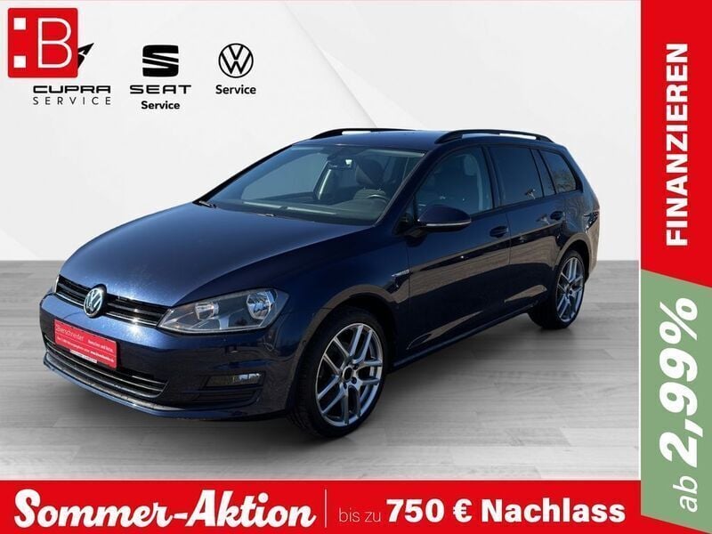 Blau Gebraucht 2014 VW Golf VII Cup Kombi | 10.950 € (Fairer Preis) - Bild 1/4