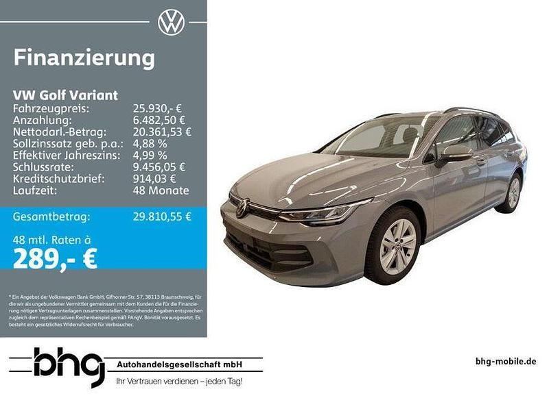 Grau Gebraucht 2025 VW Golf VIII Life Kombi | 25.930 € (Fairer Preis) - Bild 1/3