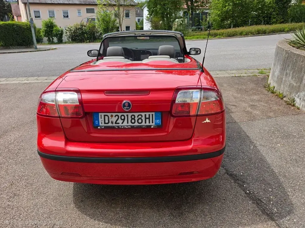 Brugt Saab 9-3 Cabriolet Vector 150 HK (110 kW) 2006 Rød Cabriolet