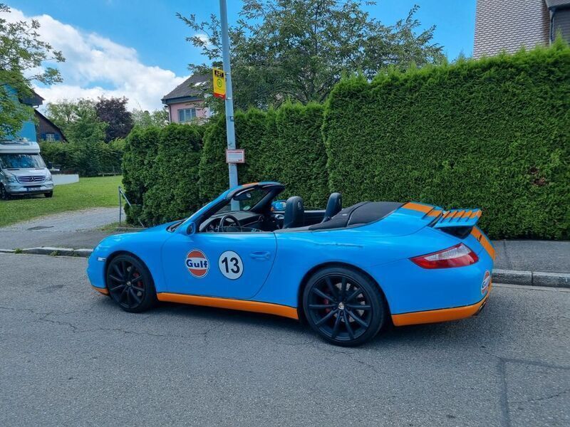 Blau Gebraucht 2005 Porsche 911 Carrera S Cabriolet Cabrio | 46.000 € - Bild 1/4