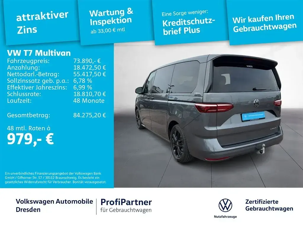 Gebraucht VW Multivan Goal 177 PS (130 kW) 2025 Grau Van / Kleinbus