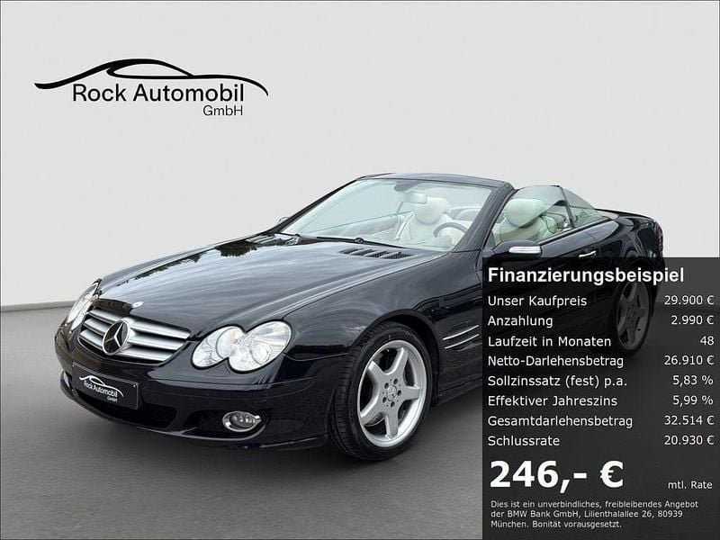 Schwarz Gebraucht 2006 Mercedes SL500 AMG Cabrio | 29.900 € - Bild 1/4