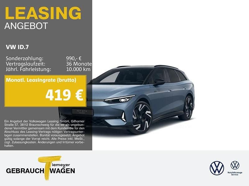 Blau Gebraucht 2025 VW ID.7 GTX Kombi | 52.220 € (Guter Preis) - Bild 1/4