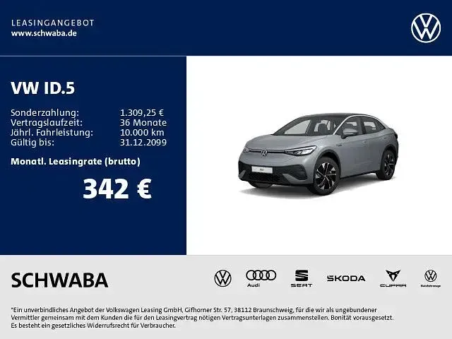 Gebraucht VW ID.5 Pro Performance 150 kW (204 PS) 2023 Mondsteingrau SUV