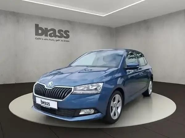 Titanblau metallic Gebraucht 2021 Skoda Fabia Cool Plus Kleinwagen | 12.450 € (Fairer Preis) - Bild 1/4