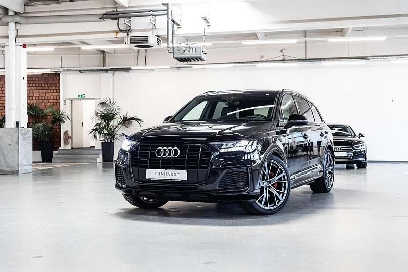 Tiefschwarz Gebraucht 2021 Audi Q7 S-Line SUV | 55.085 € - Bild 1/3
