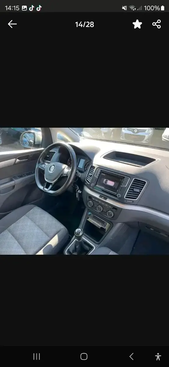 Brugt VW Sharan 116 HK (85 kW) 2017 Sølv MPV
