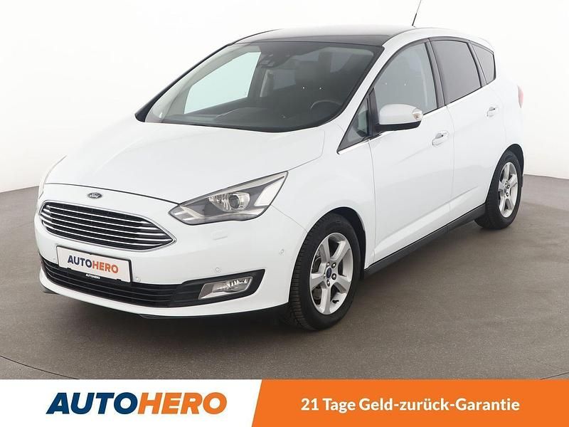 Weiß Gebraucht 2016 Ford C-MAX Titanium Van / Kleinbus | 14.380 € (Etwas zu teuer) - Bild 1/3