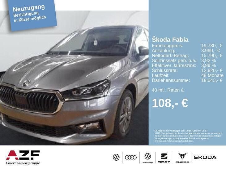 Grau Gebraucht 2024 Skoda Fabia Drive Kleinwagen | 19.780 € (Fairer Preis) - Bild 1/3