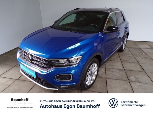 Blau Gebraucht 2020 VW T-Roc Sportline SUV | 22.970 € (Fairer Preis) - Bild 1/4