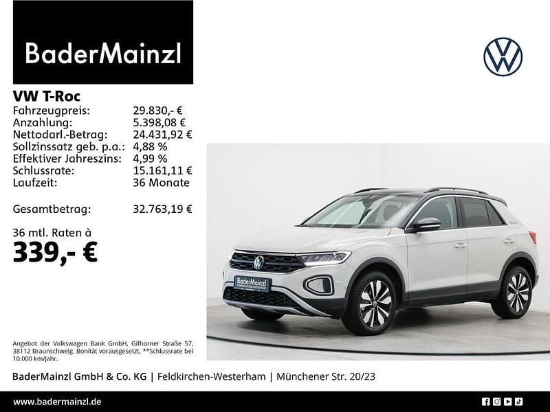 Ascotgrau/schwarz Gebraucht 2025 VW T-Roc Goal SUV | 29.830 € (Fairer Preis) - Bild 1/3