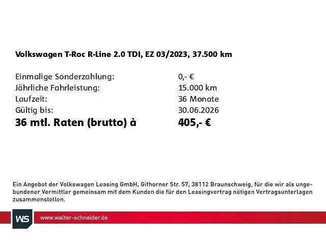 Second-hand VW T-Roc R-line 150 CP (110 kW) 2023 Gri SUV