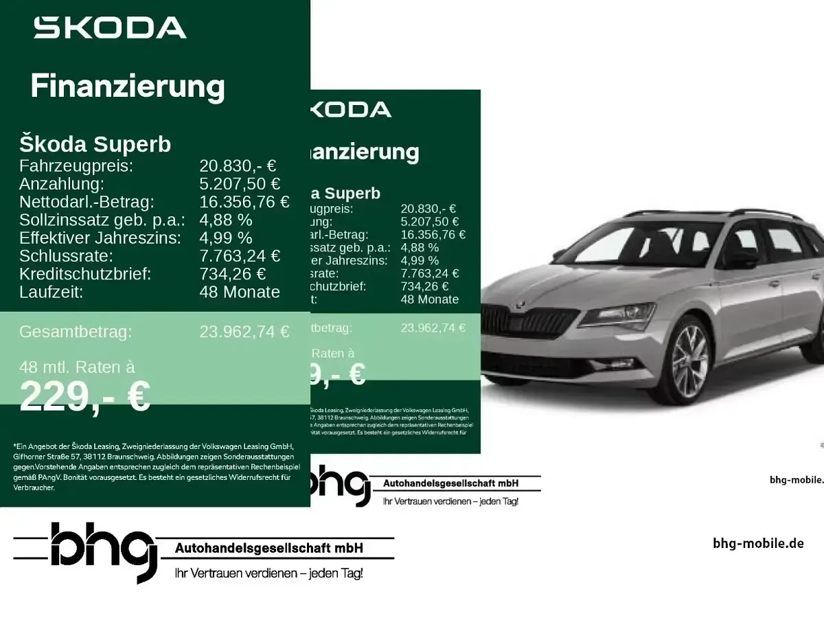 Gebraucht Skoda Superb SportLine 190 PS (139 kW) 2018 Kombi
