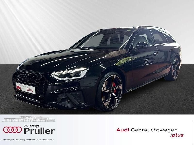 Mythosschwarz metallic (schwarz) Gebraucht 2023 Audi A4 S-Line Kombi | 40.400 € (Teuer) - Bild 1/4
