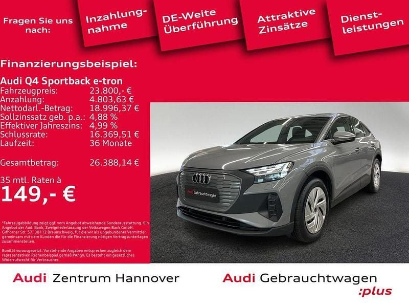 Kieselgrau Gebraucht 2022 Audi Q4 Sportback e-tron Ambiente SUV | 23.800 € (Superpreis) - Bild 1/4
