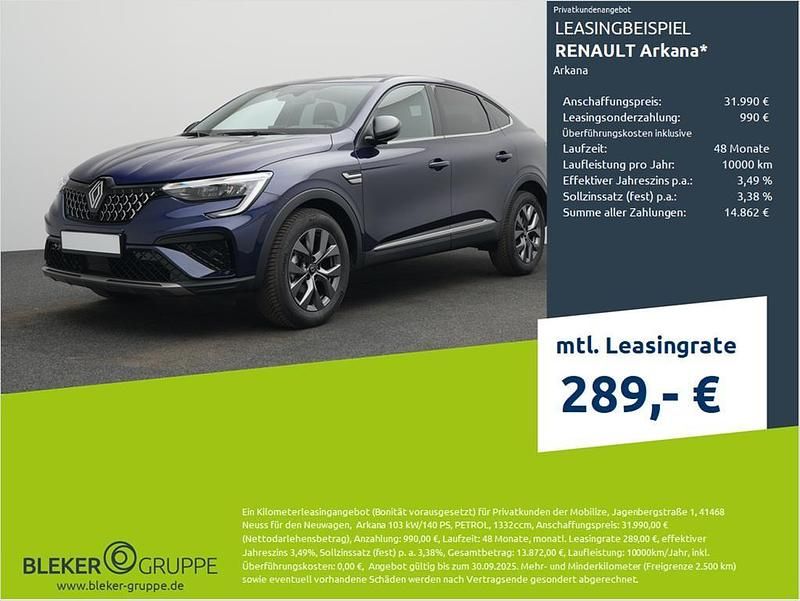 Nachtblau Neu 2025 Renault Arkana Techno SUV | 31.990 € - Bild 1/3