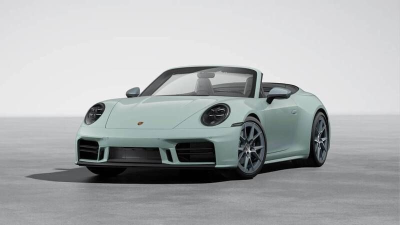 Shadegreenmetallic Neu 2025 Porsche 911 Carrera T Cabrio | 182.878 € (Teuer) - Bild 1/4