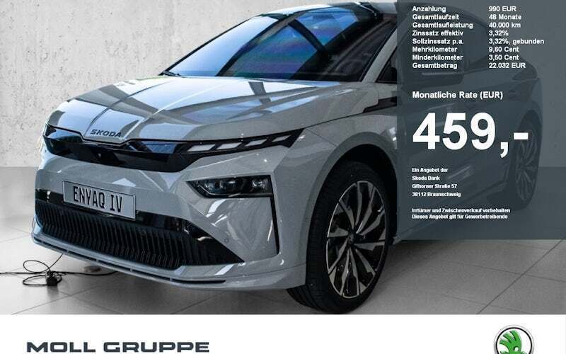Grau Neu 2025 Skoda Enyaq iV SportLine SUV | 56.990 € (Teuer) - Bild 1/4