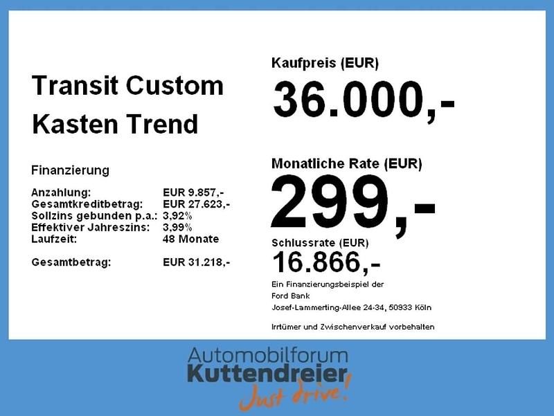Neu Ford Transit Custom Trend 136 PS (100 kW) 2025 Frost weiß Van / Kleinbus