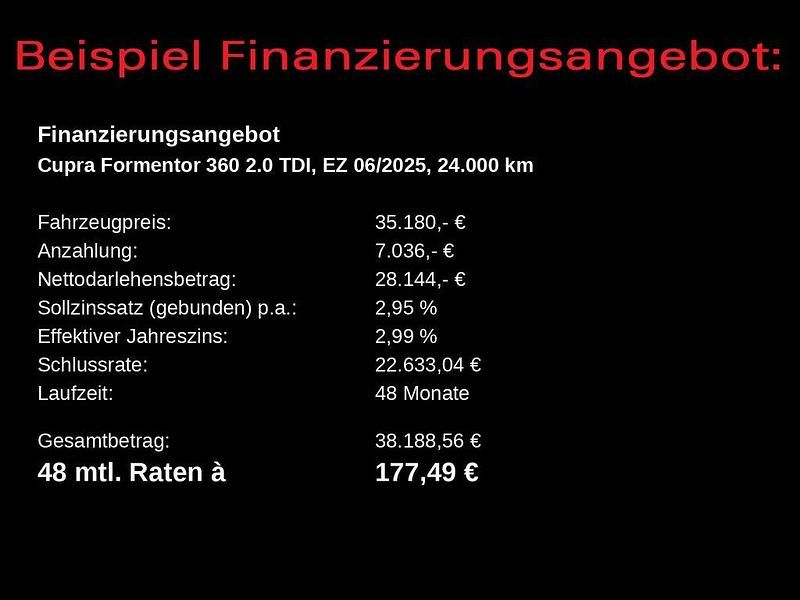Gebraucht Cupra Formentor 150 PS (110 kW) 2025 Mitternachtsschwarz SUV