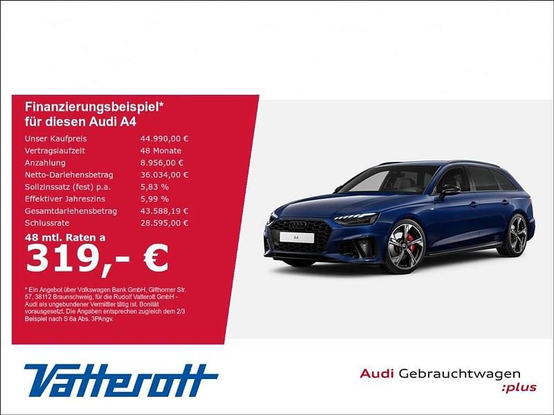Blau Gebraucht 2024 Audi A4 S-Line Kombi | 44.990 € (Teuer) - Bild 1/4