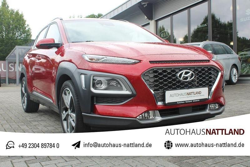 Pulse red / mic Gebraucht 2019 Hyundai Kona Premium SUV | 18.450 € (Guter Preis) - Bild 1/4