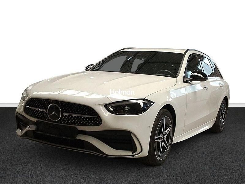 Weiß Gebraucht 2023 Mercedes C300e AMG line Limousine | 37.473 € (Superpreis) - Bild 1/4