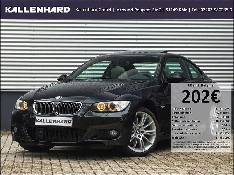 Black sapphire metallic Gebraucht 2007 BMW 330 M Sport Coupé | 23.443 € - Bild 1/4