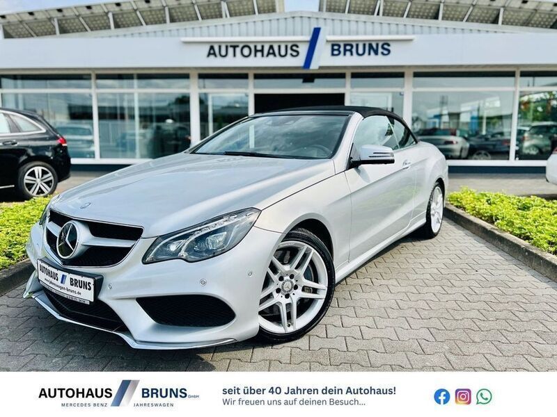 Iridiumsilbermetallic Gebraucht 2015 Mercedes E500 AMG Cabrio | 37.550 € (Teuer) - Bild 1/4