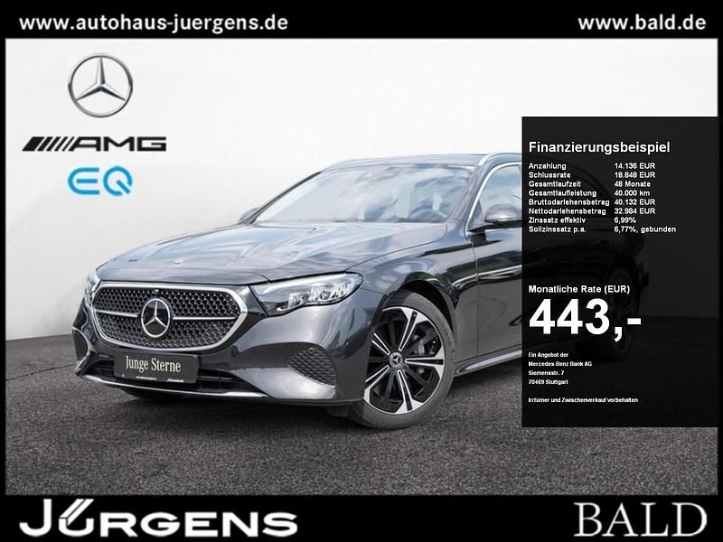 Grau graphitgrau metallic Gebraucht 2024 Mercedes E300 Avantgarde Kombi | 47.120 € (Superpreis) - Bild 1/4