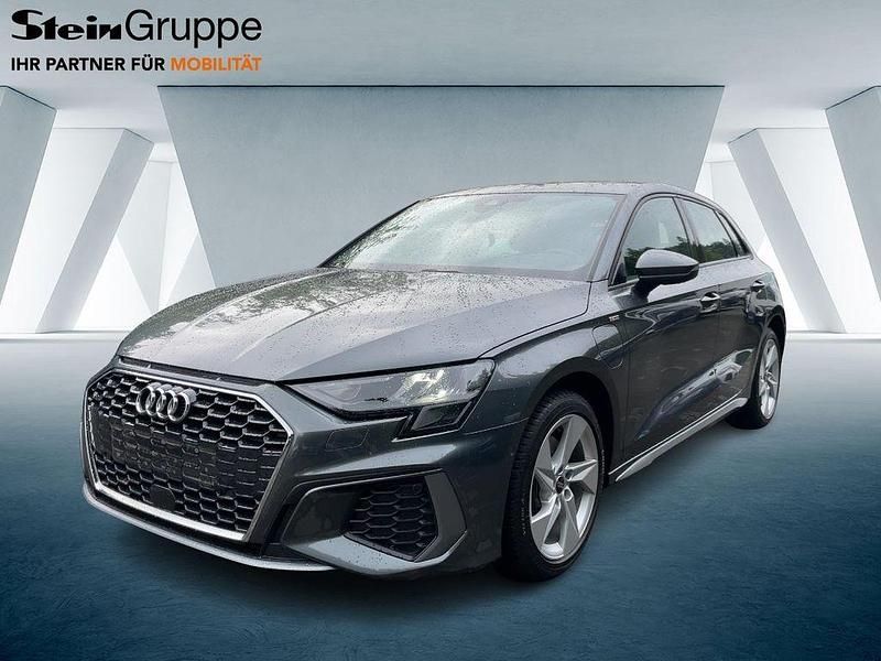 Grau Gebraucht 2022 Audi A3 Sportback e-tron S-Line Limousine | 27.130 € (Fairer Preis) - Bild 1/4