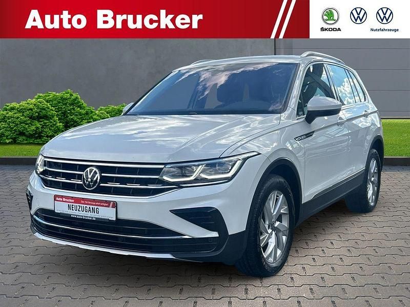 Weiss Gebraucht 2021 VW Tiguan Elegance SUV | 30.916 € (Guter Preis) - Bild 1/4