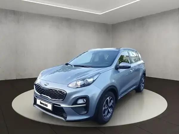 Lunarsilber met. Gebraucht 2021 Kia Sportage Vision SUV | 21.980 € (Superpreis) - Bild 1/4