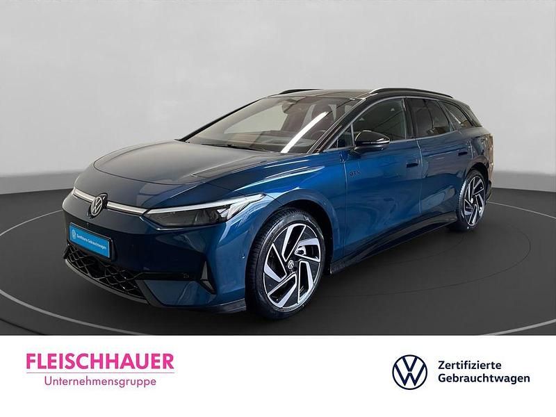 Aquamarinblau metallic Gebraucht 2025 VW ID.7 GTX Limousine | 54.890 € - Bild 1/4