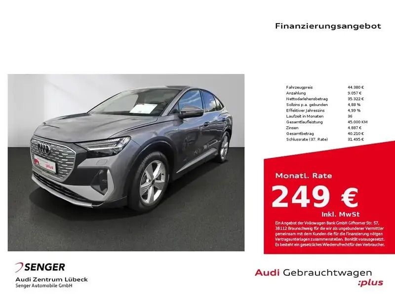 Grau Gebraucht 2022 Audi Q4 e-tron S-Line SUV | 43.880 € (Fairer Preis) - Bild 1/1