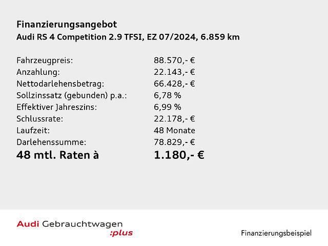 Gebraucht Audi RS4 Competition 450 PS (330 kW) 2024 Individuallackierungen audi ex Kombi