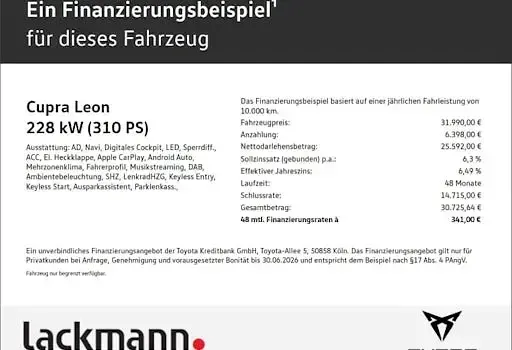 Gebraucht Cupra Leon VZ 310 PS (228 kW) 2023 Weiss Kombi