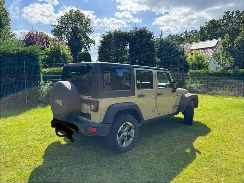 Gebraucht Jeep Wrangler Unlimited Rubicon 284 PS (208 kW) 2017 Beige SUV