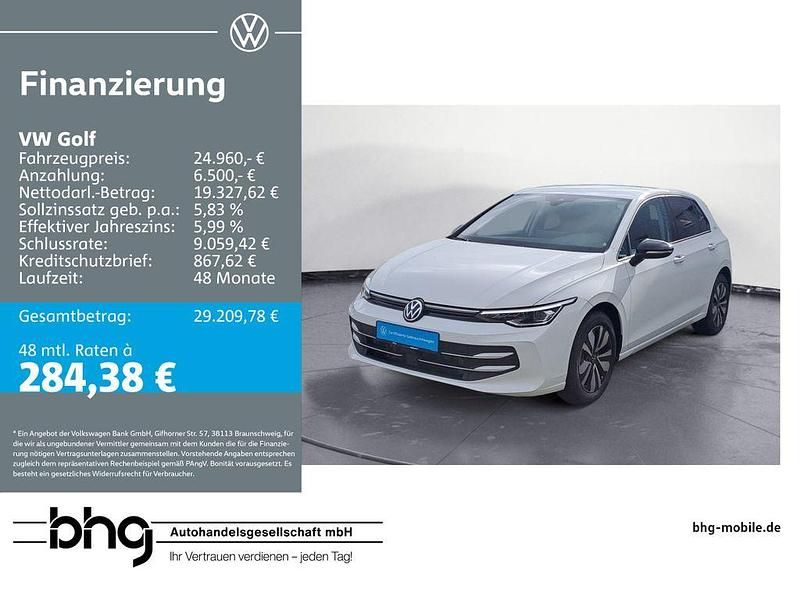 Weiß Gebraucht 2025 VW Golf VIII Goal Limousine | 24.960 € (Superpreis) - Bild 1/4