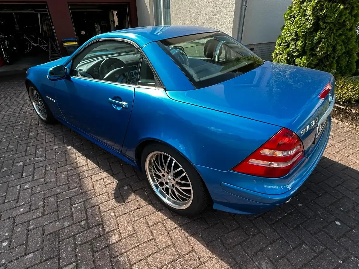 Gebraucht Mercedes SLK200 150 PS (110 kW) 2001 Blau Cabrio