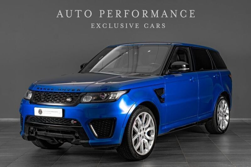 Blau Gebraucht 2017 Land Rover Range Rover Sport SVR SUV | 42.290 € (Superpreis) - Bild 1/4
